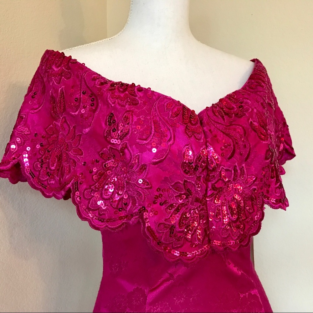 NWT 💖Pretty in Pink💖Gunne Sax Sequined Dress - Picture 8 of 8